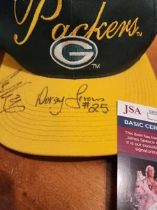 Sombrero De Colección Green Bay Packers Dorsey Levens Drew Pearson Firmado Autografiado JSA - Imagen 1 de 4