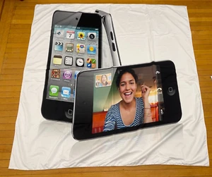 RARE APPLE COMPUTERS EARLY IPHONE LARGE ADVERTISEMENT CLOTH POSTER STORE - Picture 1 of 5
