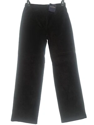 Genuine Misses Sonoma Black Gotha 100% Suede Leather Pants Womens Sz10 High-Rise - Image 1 of 4