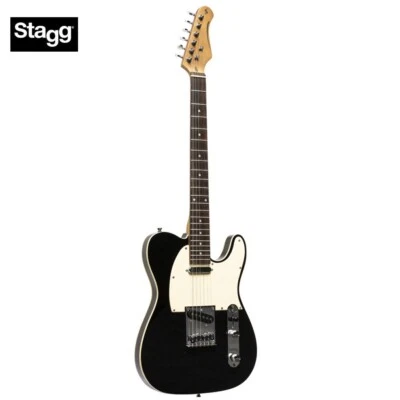 Stagg Standard Series T-Style Solid Body Electric Guitar Black SET-STD BLK - Image 1 of 4