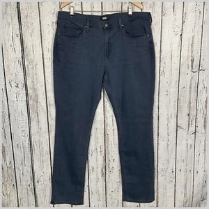 Pantalones de mezclilla PAIGE Federal ""Marson"" azul mediano de lujo para hombre 38 x 33 nuevos pierna recta - Imagen 1 de 8