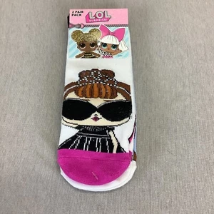 LOL Surprise! 2 Pair Pack Of Anti - Skid Ankle Socks - Picture 1 of 6