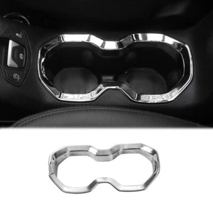 Cubierta de vaso de agua de engranaje de consola central para Jeep Renegade 2015-2022 cromada plateada - Imagen 1 de 10