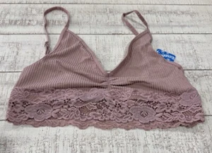 Free People Damen Stevie Bralette-BH mit Spitzenbesatz rosa Blüten M/L FP4 F6667C - Bild 1 von 4