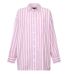 Decjuba Pia Oversized Shirt Pink Stripe Size XS/S BNIP - Picture 1 of 6