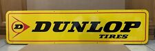 Dunlop Tire Sign Metal Double Sided Garage Gas Oil Bar Wall Decor Tools Parts