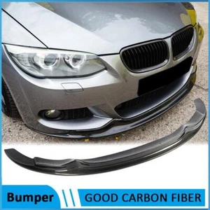 Divisor de labios de parachoques delantero de fibra de carbono para BMW Serie 3 E92 E93 LCI 335i M Tech - Imagen 1 de 12