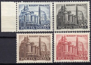 Polen 1951 Fischer 550-553 postfrisch** MNH VF - Bild 1 von 2