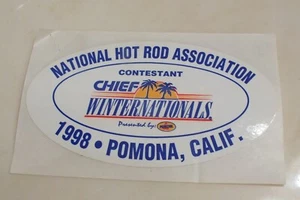 1998 NHRA WinterNationals Official Contestant Decal Pomona CA - Picture 1 of 1