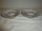 Stunning Kosta Boda Limelight Pair Clear Crystal Tealight Candle Holders