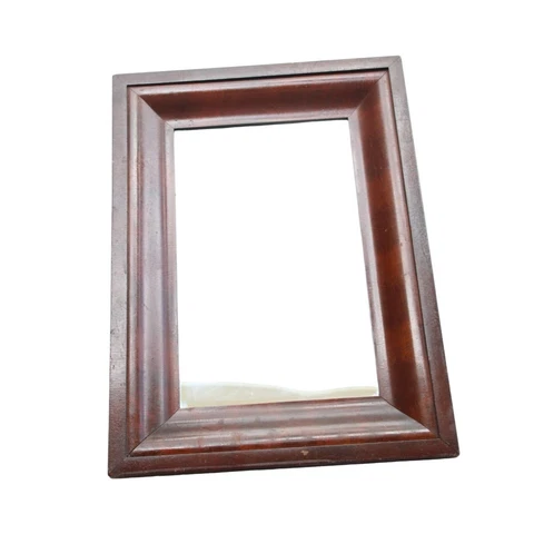 Antique Wall Mirror Wood Square Brown 88109 Vintage Cover