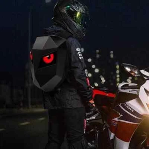 LED Backpack Motorcycle Riding Backpack Travel Daypack Storage Bag - Picture 1 of 8