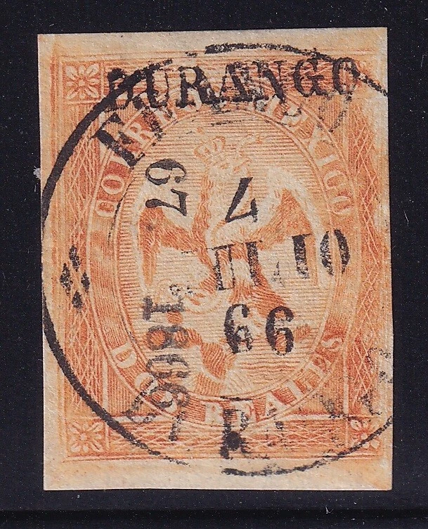 ucf24 Мексика 1864 Durango p.V 67-1866 Sc#23 Mc#21llla - Изображение 1 из 1