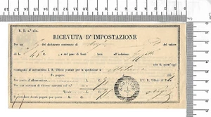 1857 Lombardei Venetien Ricevuta D´Impostazione Sermide Stempel Postbeleg; 62013 - Picture 1 of 2