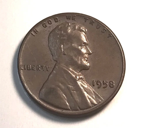 1958_Lincoln_Wheat_Penny_Obverse 8 on Date Doubled & In God We Trust_Rare Error Cover
