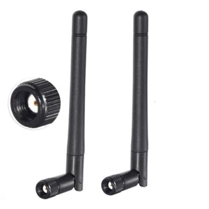 2x WiFi Antenna Dual Band MIMO RP-SMA for USB Adapter Video Surveillance Monitor - Picture 1 of 10