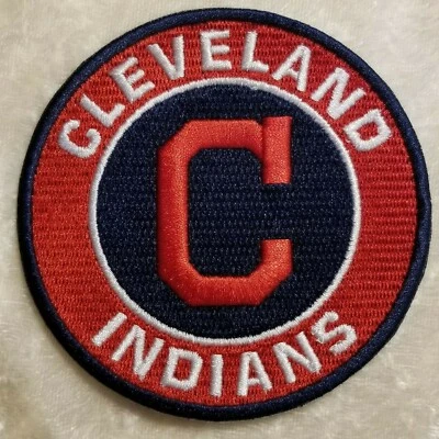 Cleveland Indians 3.5" C Iron/Sew On Embroidered Patch~ Free Tracking!