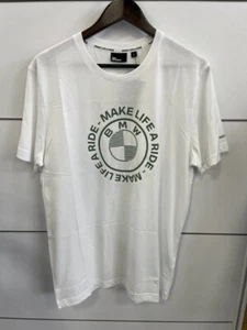 GENUINE BMW MOTORRAD WHITE MAKE LIFE A RIDE T-SHIRT SIZE - LARGE - Picture 1 of 4