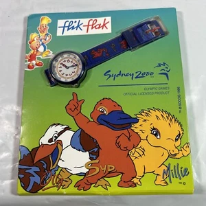 VTG Rare Flik Flak Sydney 2000 Olympics- Official Licensed Kids Swiss Watch New - Bild 1 von 7