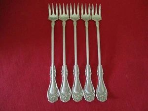 (5) Rogers Oneida Silverplate Seafood Forks, 1901 Hanover #20 - Picture 1 of 6