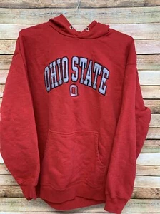 Ohio State Buckeyes Embroidered Hoodie/Hooded Jacket SZ XL Red NCAA Football - Picture 1 of 8