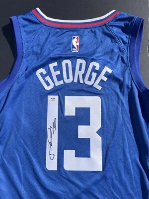 Paul George Signed Autographed Los Angeles Clippers Jersey Psa/Dna Coa PG13 - Image 1 of 4