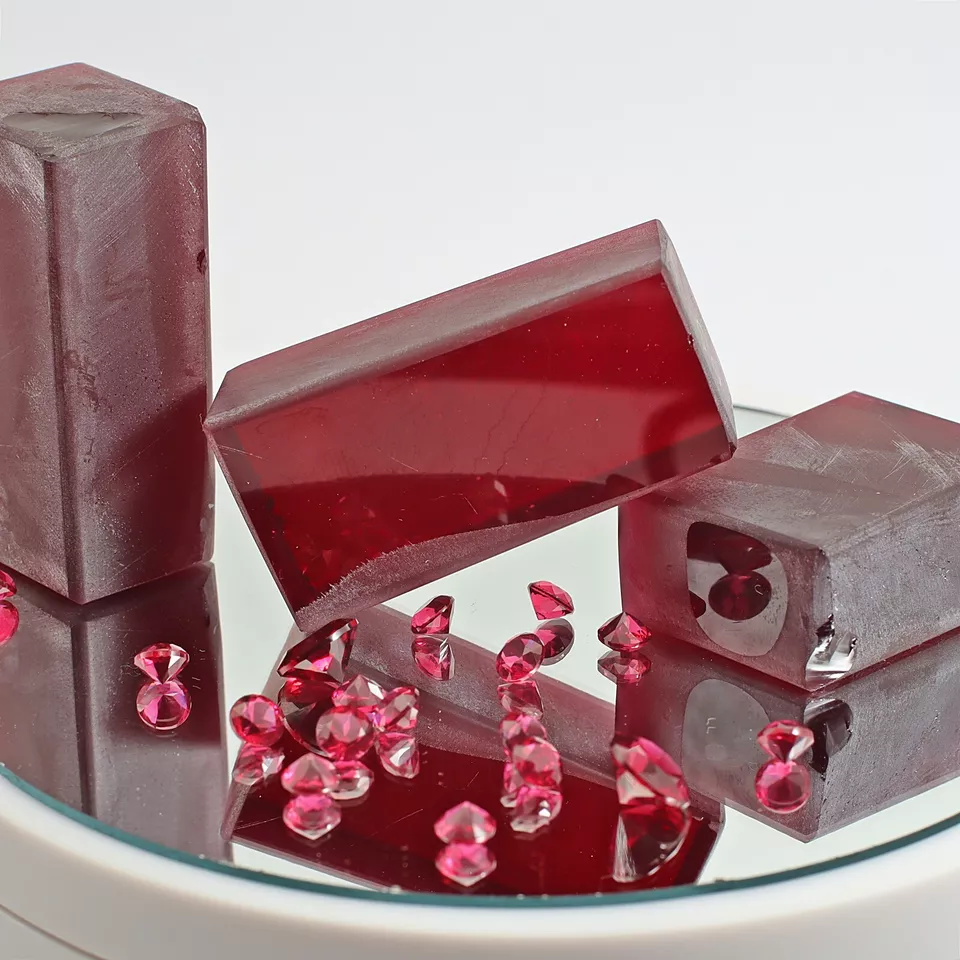 Rough Ruby Nano Crystal Heat Resistant Artificial Lab Ruby Imitation Gems (RL) - Image 1 of 4