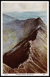 Striding Edge Helvellyn Mountain Lake District Cumbria Postcard - Picture 1 of 2