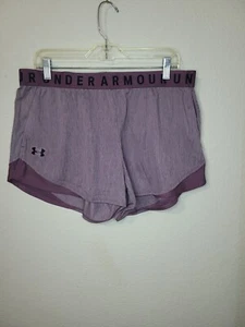 NWT Under Armour UA 3.0 Women's XL Purple Play Up Twist Shorts 1349125 - Picture 1 of 9