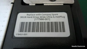 HP 177986-001 36GB 10,000 RPM 3.5 in. Wide Ultra3 SCSI HDD 180732-003 BD03663622 - Picture 1 of 7
