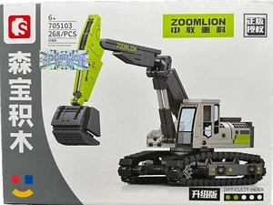 Escavatore Technic mattoncini di bloccaggio veicolo da costruzione escavatore a catena tecnica Sembo 705103 - Foto 1 di 4