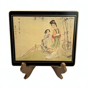Lady Clare Tischset Kunstdruck Wandbild Japanische Frauen Untersetzer Vintage Made in UK - Bild 1 von 10