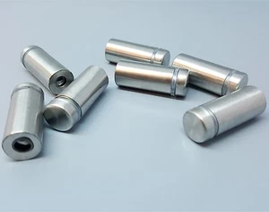 Abstand Befestigungen Edelstahl Halterungen Nägel Zeichen Gewinde Bolt 25x12 MM - Bild 1 von 2