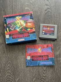 Galactic Pinball Virtual Boy Nintendo 1995 CIB Complete w/ Box, Manual Tested