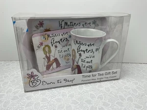 Johnson Brothers Born To Shop Time For Tea Mug Coaster Scatter Tray Boxed Unused - Picture 1 of 7