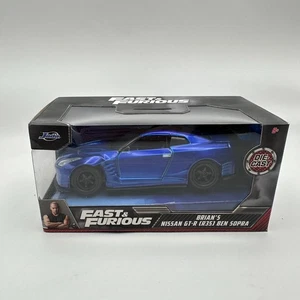 Jada Fast & Furious Brians Nissan GT-R R35 Ben Sopra Die-Cast 1:24 Neu - Bild 1 von 5