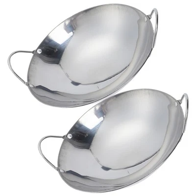  2 pezzi di cucina pentola doppia manico a doppia padella in acciaio - Immagine 1 di 4