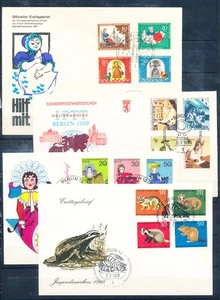 XE53871 Germany 1969 Berlin souvenir FDC's used - Picture 1 of 1