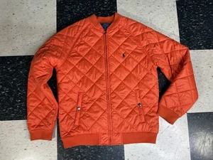 Polo Ralph Lauren Kid's Puffer Jacket Orange Size XL (14-16) - Picture 1 of 12