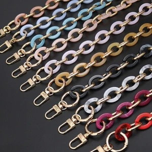 Woman Replacement Crossbody Retro Acrylic Chain For Strap Shoulder Bag Handbag - Picture 1 of 25
