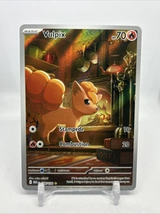 Pokemon TCG Mega Evoluzione Vulpix Illustrazione Rara 138/132 Full Art Pokemon - Foto 1 di 2