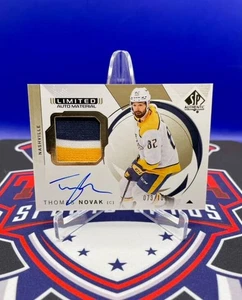 2024-25 SP Authentic Thomas Novak Limited Auto Material #/100 - Picture 1 of 2