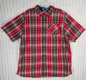 The North Face Multicolor Plaid Short Sleeve Button Down Shirt Size XXL - Picture 1 of 3