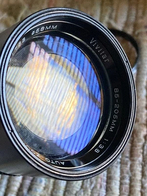 Vivitar 85-205MM 1:3.8 Auto Zoom Lens 58mm Fits Nikon VINTAGE, Made by Kiron. - Image 1 of 4