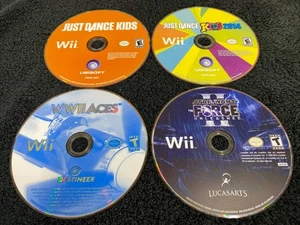 (4) Nintendo Wii nur DISC Bundle Just Dance Kids, 2014, Star Wars Force 2, Aces - Bild 1 von 9