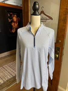 Peter Millar nuovo con etichetta manica lunga quarto di zip (XL) - Foto 1 di 5