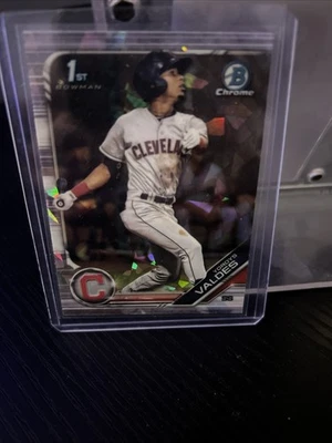 2019 Bowman Chrome Draft Sapphire Edition - Yordys Valdes #BDC-14 Red /5 (RC) - Image 1 of 2