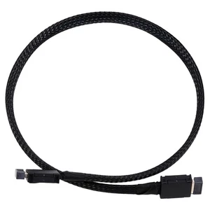 Câble D'Extension Souple Tressé PCIE 4.0 X4 GEN4 SAS4 Oculink SFF-8611 GPU 4738 - Photo 1/7
