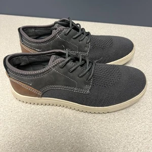 STEVE MADDEN Boys BDWES Grey Loafers Shoes Size 4 Lace Up - Picture 1 of 9