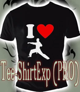 Maglietta I LOVE TAEKWONDO MAGLIA CAMICIA - Sport Karate MMA UFC - S il XXL - Picture 1 of 1